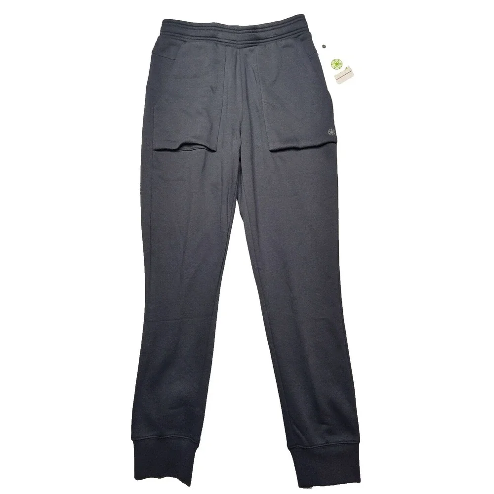 Gaiam Comfort Jogger Men Small Slim Fit Ebony Pull-On‎ Sweatpants NEW